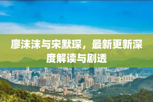 廖沫沫與宋默琛，最新更新深度解讀與劇透