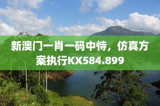新澳門一肖一碼中恃，仿真方案執(zhí)行KX584.899