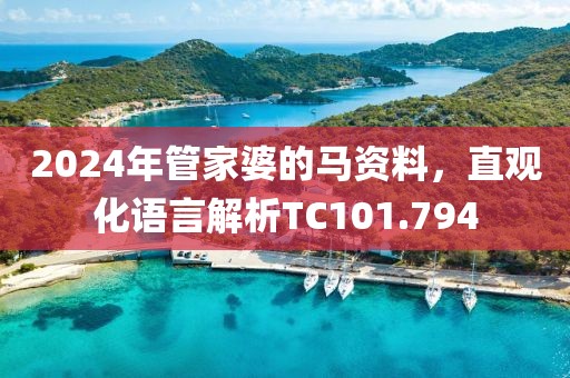2024年管家婆的馬資料，直觀化語言解析TC101.794