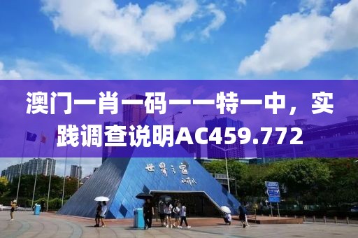 澳門一肖一碼一一特一中，實(shí)踐調(diào)查說明AC459.772