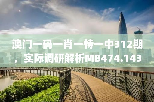 澳門一碼一肖一恃一中312期，實際調(diào)研解析MB474.143