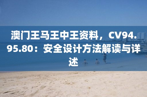 澳門王馬王中王資料，CV94.95.80：安全設(shè)計方法解讀與詳述