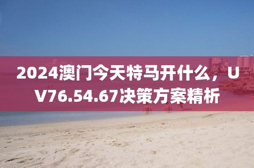 2024澳門今天特馬開什么，UV76.54.67決策方案精析