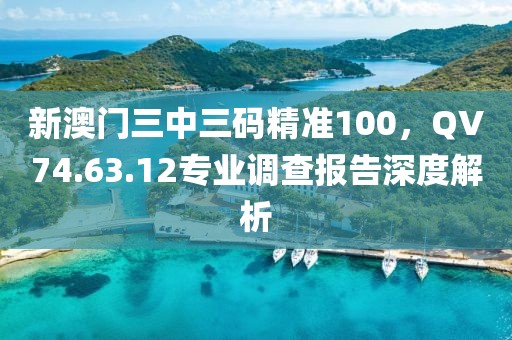 新澳門三中三碼精準(zhǔn)100，QV74.63.12專業(yè)調(diào)查報(bào)告深度解析