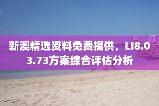 新澳精選資料免費(fèi)提供，LI8.03.73方案綜合評估分析