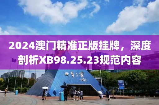 2024澳門精準正版掛牌，深度剖析XB98.25.23規(guī)范內(nèi)容