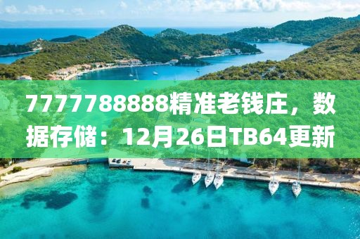 7777788888精準(zhǔn)老錢莊，數(shù)據(jù)存儲(chǔ)：12月26日TB64更新
