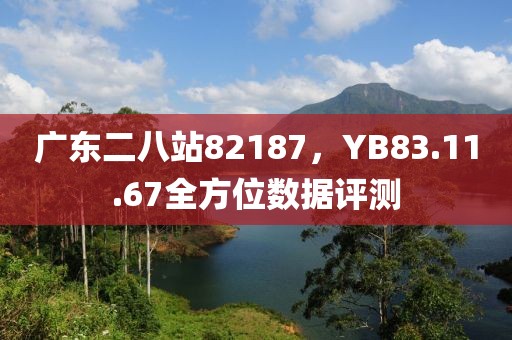 廣東二八站82187，YB83.11.67全方位數(shù)據(jù)評測