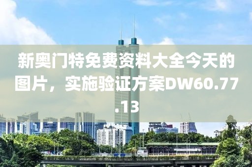 新奧門特免費(fèi)資料大全今天的圖片，實施驗證方案DW60.77.13