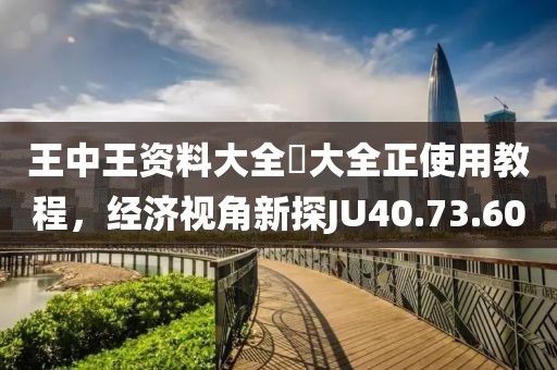 王中王資料大全枓大全正使用教程，經(jīng)濟(jì)視角新探JU40.73.60