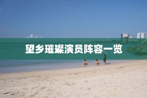 望鄉(xiāng)璀璨演員陣容一覽