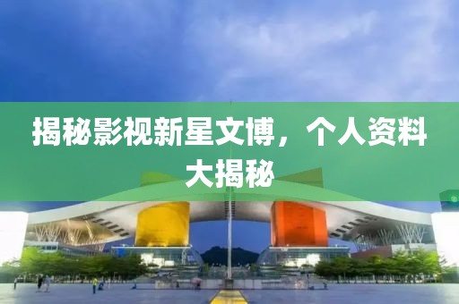揭秘影視新星文博，個(gè)人資料大揭秘