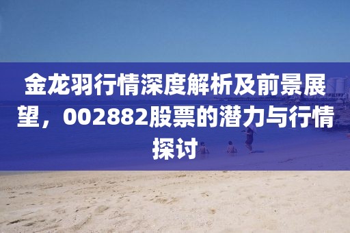 金龍羽行情深度解析及前景展望，002882股票的潛力與行情探討