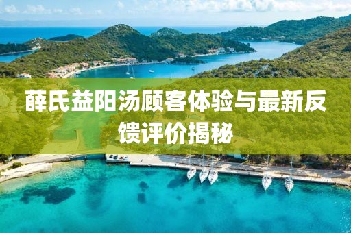 薛氏益陽湯顧客體驗與最新反饋評價揭秘